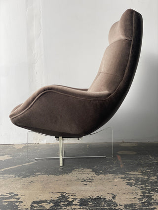 Vladimir Kagan's Erica High Back Lounge Chair
