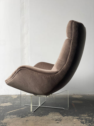 Vladimir Kagan's Erica High Back Lounge Chair
