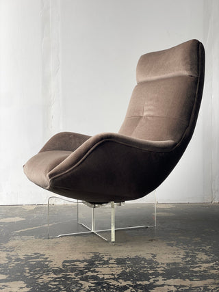 Vladimir Kagan's Erica High Back Lounge Chair