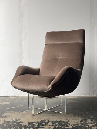 Vladimir Kagan's Erica High Back Lounge Chair