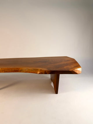 George Nakashima Conoid Coffee Table – English Walnut with Rosewood Butterfly