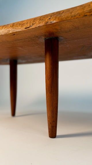 George Nakashima Conoid Coffee Table – English Walnut with Rosewood Butterfly