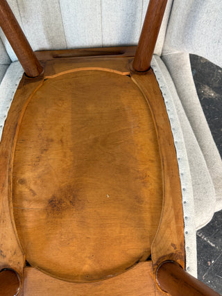 Hans Wegner Papa Bear Chair and Ottoman by AP Stolen circa 1950's