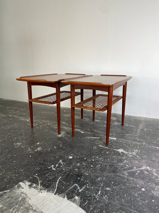 Pair of Poul Jensen Teak Side Tables for Selig