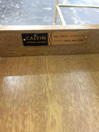 Paul McCobb Brass and Travertine Coffee Table for Irwin Collection