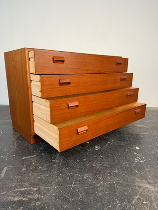 Børge Mogensen 4-Drawer Teak Dresser, Circa 1950's