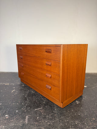 Børge Mogensen 4-Drawer Teak Dresser, Circa 1950's