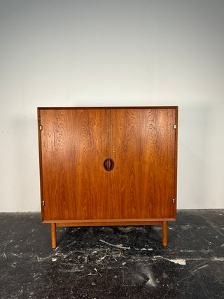 Solid Teak Cabinet by Peter Hvidt & Orla Mølgaard Nielsen for Søborg, 1960s