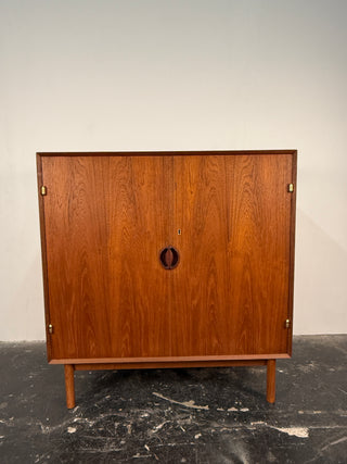 Solid Teak Cabinet by Peter Hvidt & Orla Mølgaard Nielsen for Søborg, 1960s