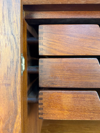 Solid Teak Cabinet by Peter Hvidt & Orla Mølgaard Nielsen for Søborg, 1960s