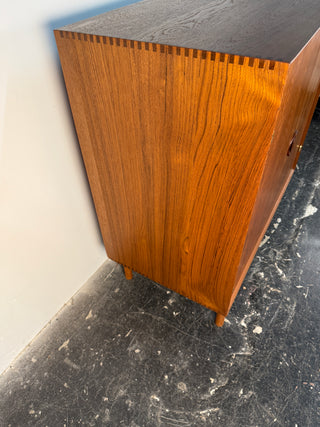 Solid Teak Cabinet by Peter Hvidt & Orla Mølgaard Nielsen for Søborg, 1960s