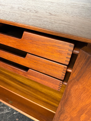 Solid Teak Cabinet by Peter Hvidt & Orla Mølgaard Nielsen for Søborg, 1960s