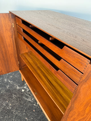 Solid Teak Cabinet by Peter Hvidt & Orla Mølgaard Nielsen for Søborg, 1960s