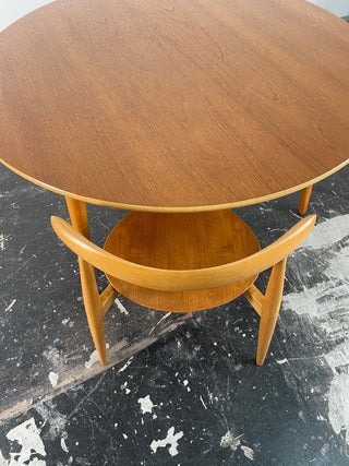 Heart Dining Table and Chairs by Hans Wegner for Fritz Hansen in Beech and Teak