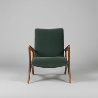 Vladimir Kagan Contour Lounge Chair in Solid Walnut