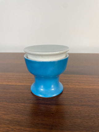 Vintage Set of Paul McCobb by Jackson China Ceramic Sugar Bowl, Milk Pitcher, and Bowl in Blue