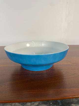 Vintage Set of Paul McCobb by Jackson China Ceramic Sugar Bowl, Milk Pitcher, and Bowl in Blue