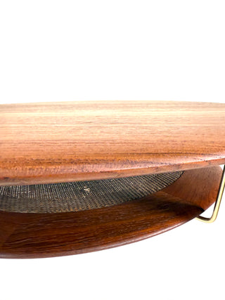 Peter Hvidt and Orla Mølgaard-Nielsen Round Solid Teak Coffee Table  Denmark, 1950s