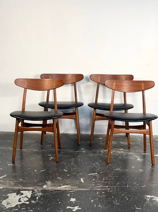 Set of 4 Hans Wegner CH-30 Dining Chairs