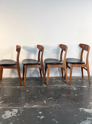 Set of 4 Hans Wegner CH-30 Dining Chairs