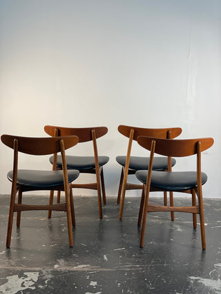 Set of 4 Hans Wegner CH-30 Dining Chairs