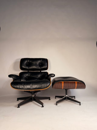 3rd Generation Eames Lounge Chair and Ottoman 670/671 in Rosewood