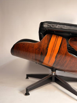 3rd Generation Eames Lounge Chair and Ottoman 670/671 in Rosewood