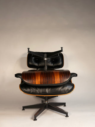 3rd Generation Eames Lounge Chair and Ottoman 670/671 in Rosewood