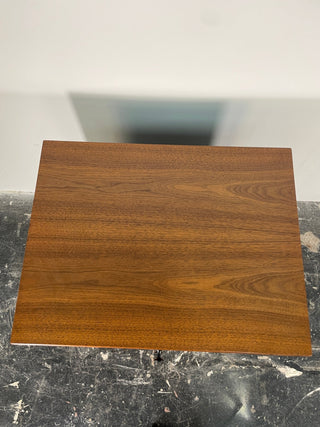 George Nelson Walnut Thin Edge Nightstand for Herman Miller