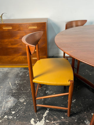 Peter Hvidt & Orla Molgaard-Nielsen Drop Leaf Dining Table in Solid Teak