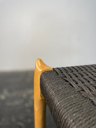 Set of 10 Niels Otto Møller Dining Chairs Model 78 and 62 in Maple & Black Danish Cord