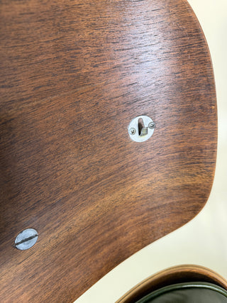 Rare Vintage Eames Lounge Chair & Ottoman 670/671 – 2nd Generation, 1960s | Walnut & Moss Green Leather