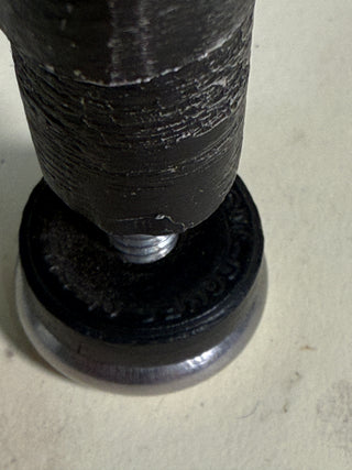 Eames 2nd Generation Ottoman in Rosewood and Black Leather