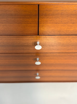 George Nelson Thin Edge 10-Drawer Dresser in Walnut for Herman Miller, Circa. 1950s