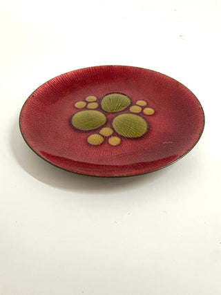 Small Red Annamarie Davidson Plate