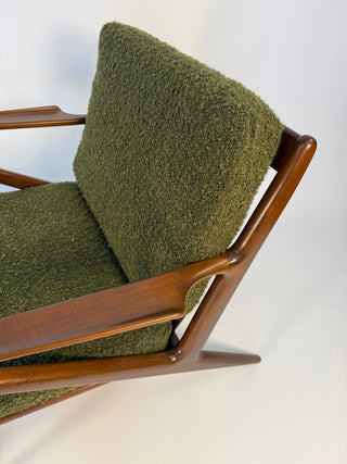Poul Jensen “Z Chair” with Ottoman, Denmark Circa 1950's