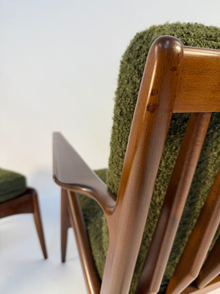 Poul Jensen “Z Chair” with Ottoman, Denmark Circa 1950's