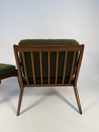 Poul Jensen “Z Chair” with Ottoman, Denmark Circa 1950's