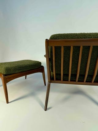 Poul Jensen “Z Chair” with Ottoman, Denmark Circa 1950's