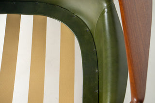 Ib Kofod-Larsen “Sälen” Seal Lounge Chair for OPE, Sweden — Afromosia & Moss Leather