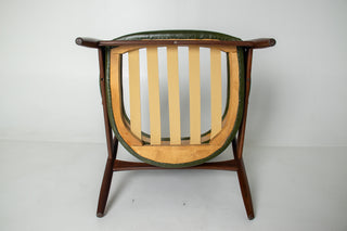 Ib Kofod-Larsen “Sälen” Seal Lounge Chair for OPE, Sweden — Afromosia & Moss Leather