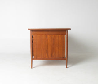 Ib Kofod Larsen Danish Modern Teak Executive Desk