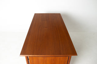 Ib Kofod Larsen Danish Modern Teak Executive Desk