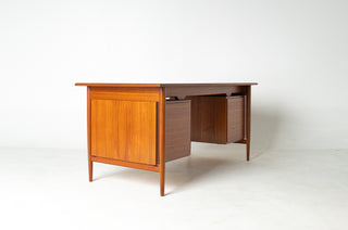 Ib Kofod Larsen Danish Modern Teak Executive Desk