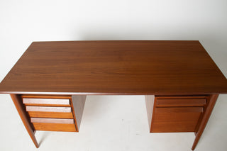 Ib Kofod Larsen Danish Modern Teak Executive Desk