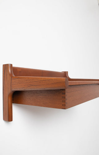 Børge Mogensen Solid Teak Floating Shelf