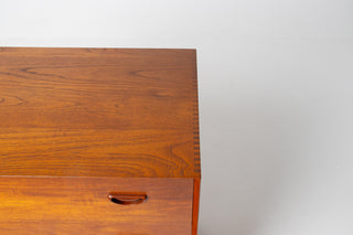 Peter Hvidt and Orla Mølgaard-Nielsen Round Solid Teak Vanity and Dresser
