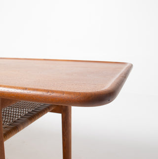 Hans J. Wegner Solid Teak Coffee Table Model AT-10 For Andreas Tuck