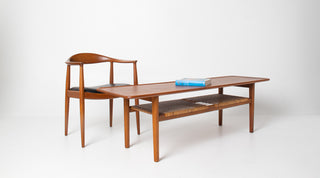 Hans J. Wegner Solid Teak Coffee Table Model AT-10 For Andreas Tuck