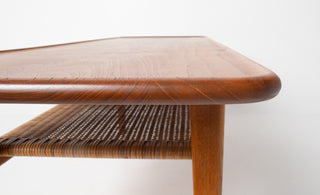 Hans J. Wegner Solid Teak Coffee Table Model AT-10 For Andreas Tuck